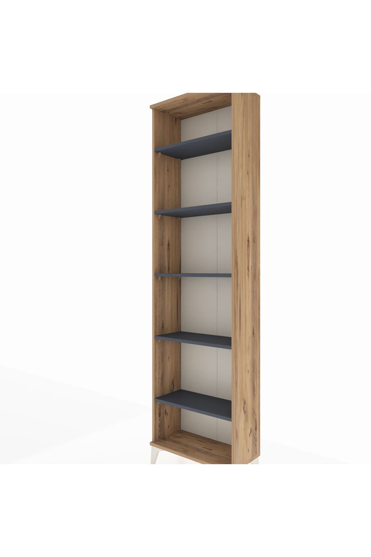 Arges Dolap 5 Raflı 60x30x221 Çam-Antrasit