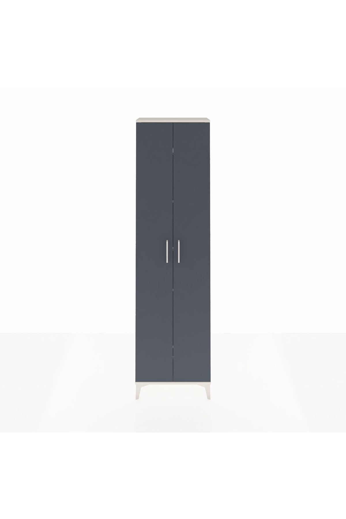 Arges Dolap 5 Raflı 2 Kapaklı 60x30x221 Aytaşı-Antrasit