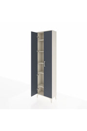 Arges Dolap 5 Raflı 2 Kapaklı 60x30x221 Aytaşı-Antrasit