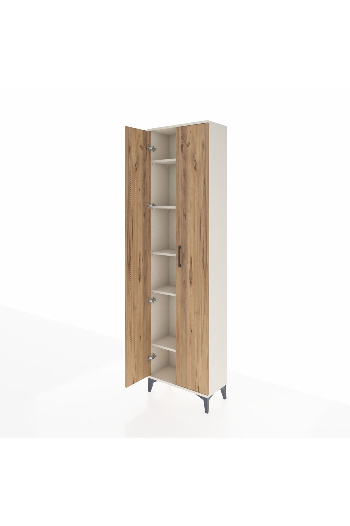 Arges Dolap 5 Raflı 2 Kapaklı 60x30x221 Aytaşı-Çam