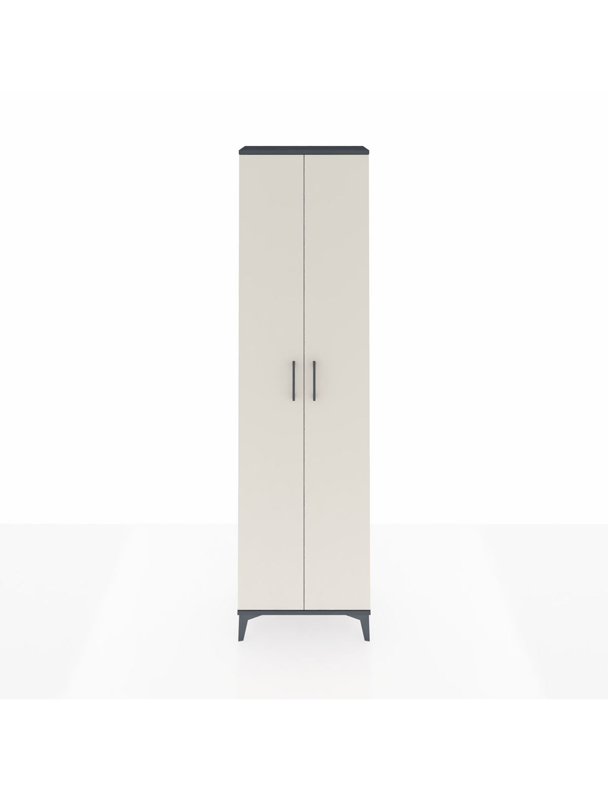 Arges Dolap 5 Raflı 2 Kapaklı 60x30x221 Antrasit-Aytaşı