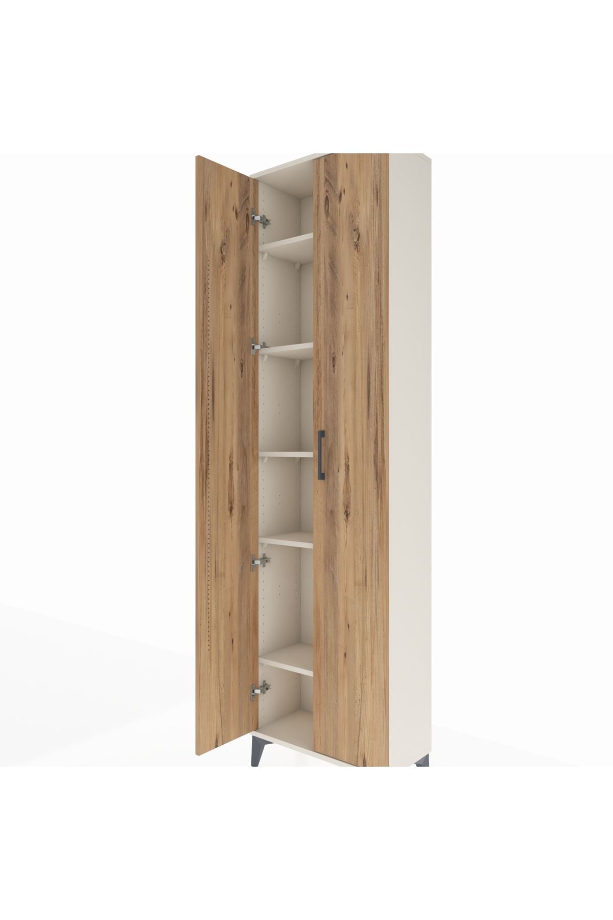 Arges Dolap 5 Raflı 2 Kapaklı 60x30x221 Aytaşı-Çam