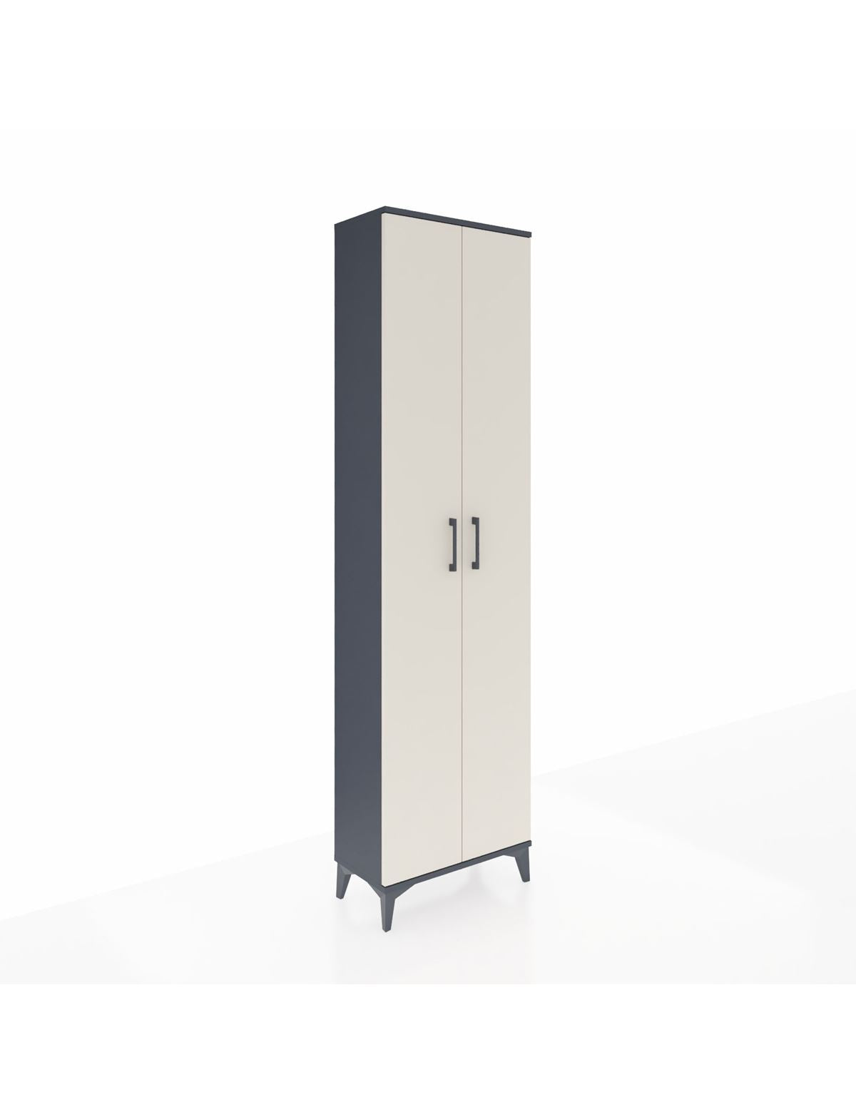 Arges Dolap 5 Raflı 2 Kapaklı 60x30x221 Antrasit-Aytaşı