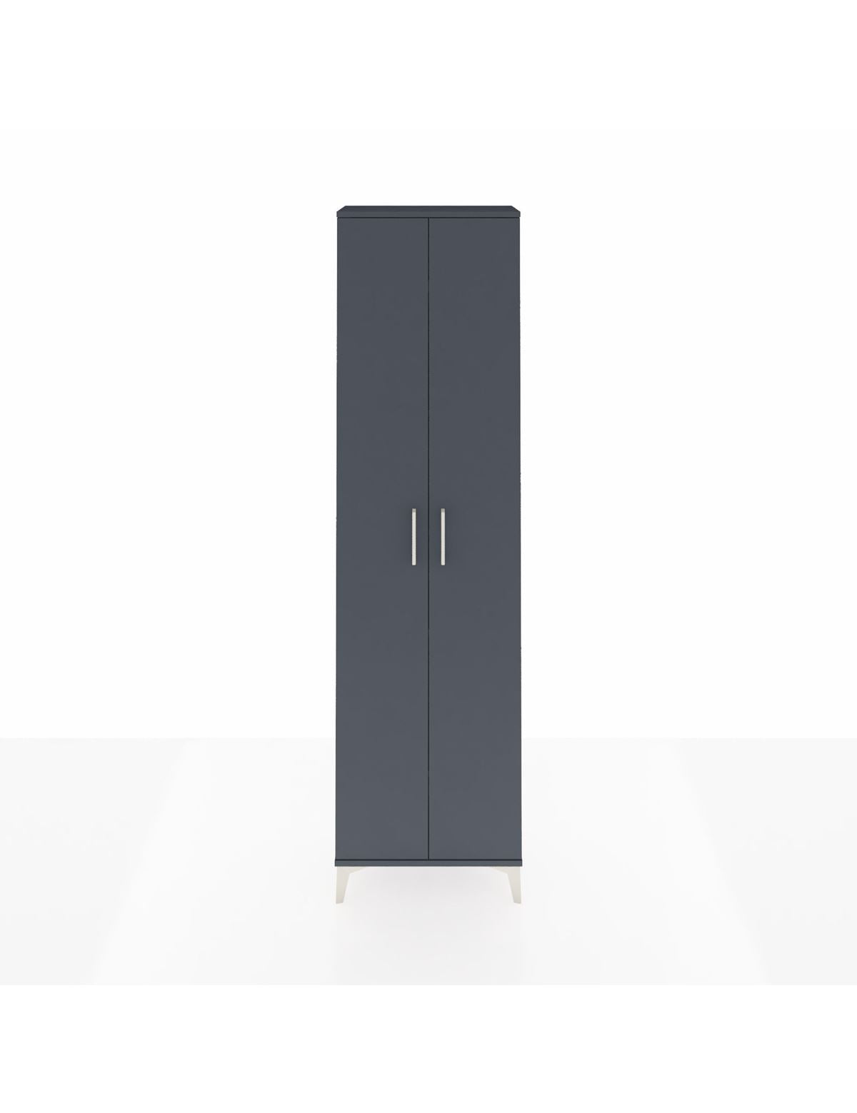 Arges Dolap 5 Raflı 2 Kapaklı 60x30x221 Antrasit-Antrasit