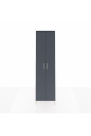Arges Dolap 5 Raflı 2 Kapaklı 60x30x221 Antrasit-Antrasit