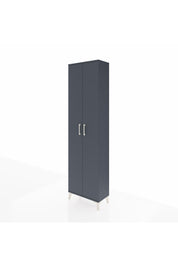 Arges Dolap 5 Raflı 2 Kapaklı 60x30x221 Antrasit-Antrasit