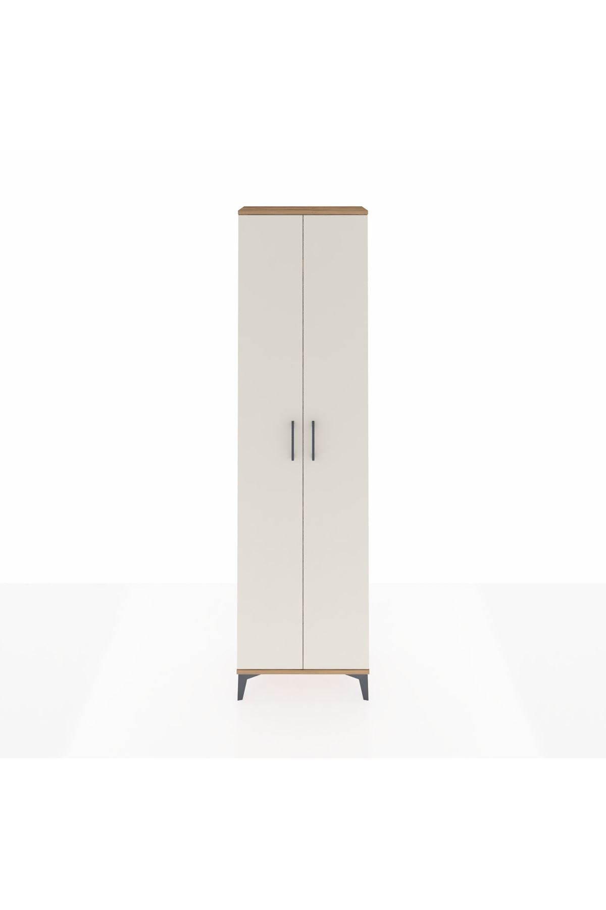 Arges Dolap 5 Raflı 2 Kapaklı 60x30x221 Çam-Aytaşı