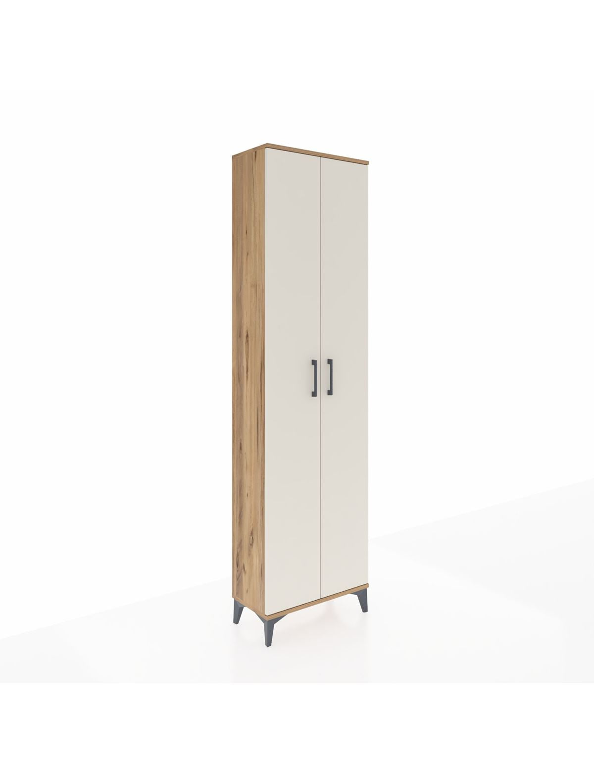 Arges Dolap 5 Raflı 2 Kapaklı 60x30x221 Çam-Aytaşı