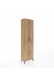 Arges Dolap 5 Raflı 2 Kapaklı 60x30x221 Çam-Çam