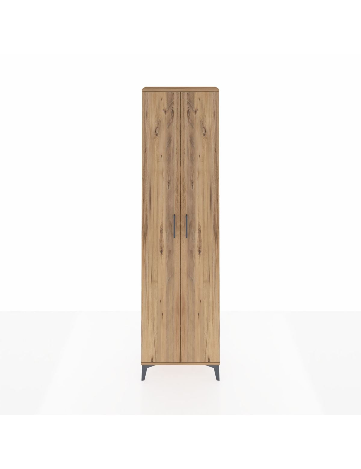 Arges Dolap 5 Raflı 2 Kapaklı 60x30x221 Çam-Çam