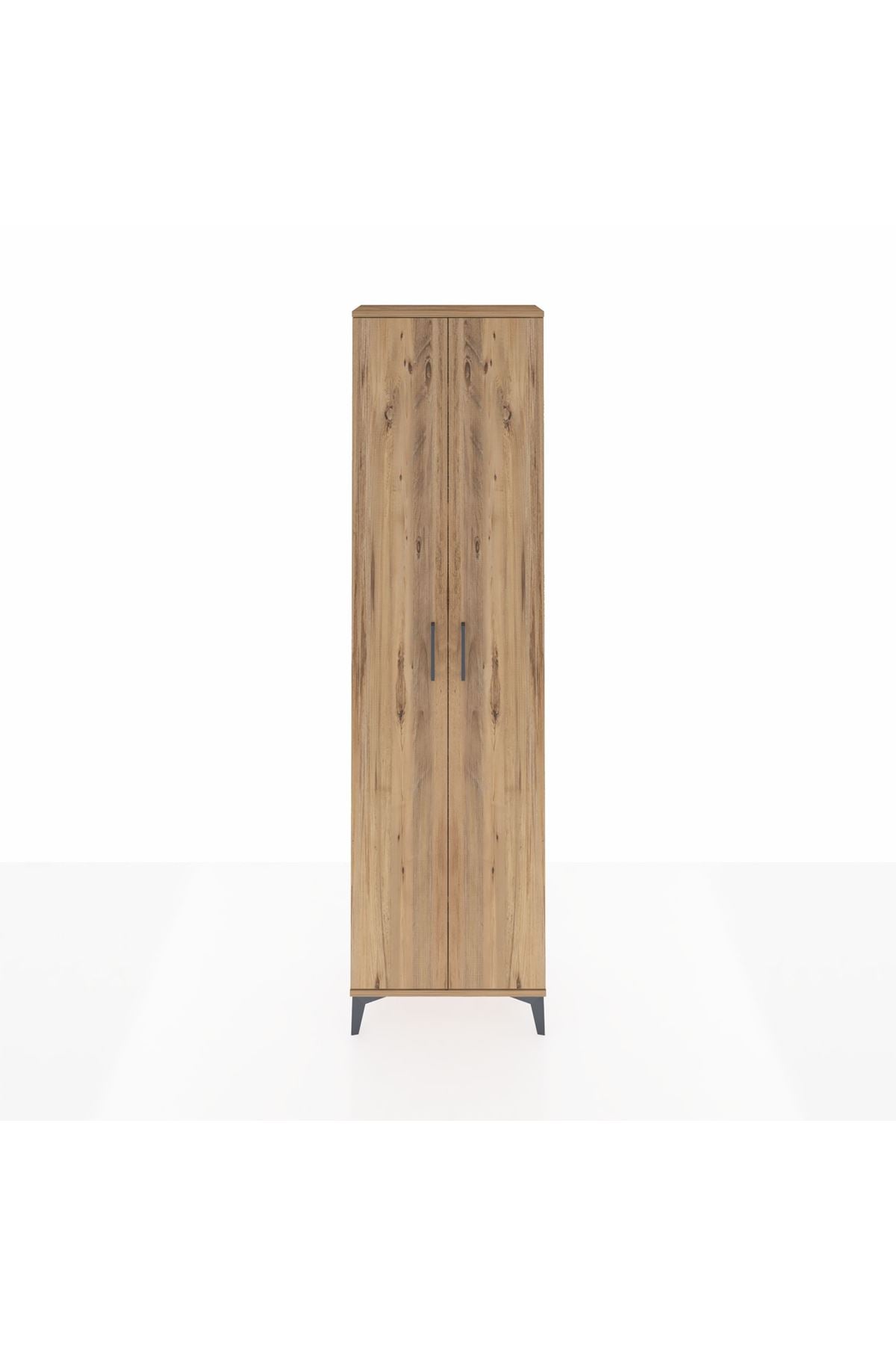 Arges Dolap 5 Raflı 2 Kapaklı 60x30x221 Çam-Çam