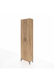 Arges Dolap 5 Raflı 2 Kapaklı 60x30x221 Çam-Çam