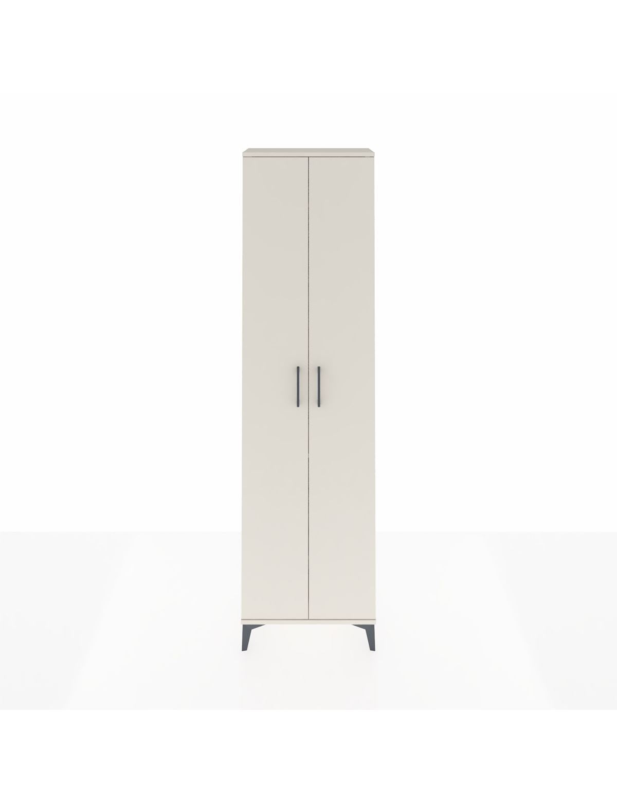 Arges Dolap 3 Raflı 2 Kapaklı Tek Askılı 60x30x221 Aytaşı-Aytaşı