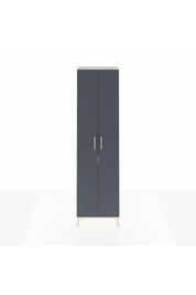 Arges Dolap 3 Raflı 2 Kapaklı Tek Askılı 60x30x221 Aytaşı-Antrasit