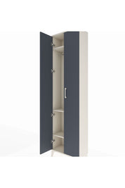 Arges Dolap 3 Raflı 2 Kapaklı Tek Askılı 60x30x221 Aytaşı-Antrasit