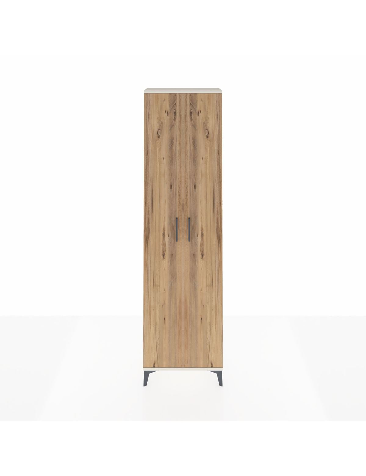 Arges Dolap 3 Raflı 2 Kapaklı Tek Askılı 60x30x221 Aytaşı-Çam