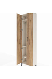 Arges Dolap 3 Raflı 2 Kapaklı Tek Askılı 60x30x221 Aytaşı-Çam