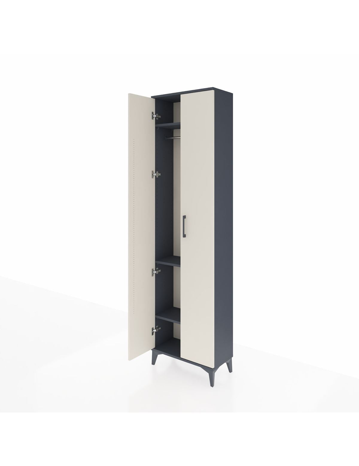 Arges Dolap 3 Raflı 2 Kapaklı Tek Askılı 60x30x221 - S29M003V4A