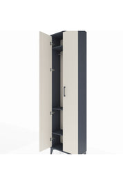 Arges Dolap 3 Raflı 2 Kapaklı Tek Askılı 60x30x221 Antrasit-Aytaşı