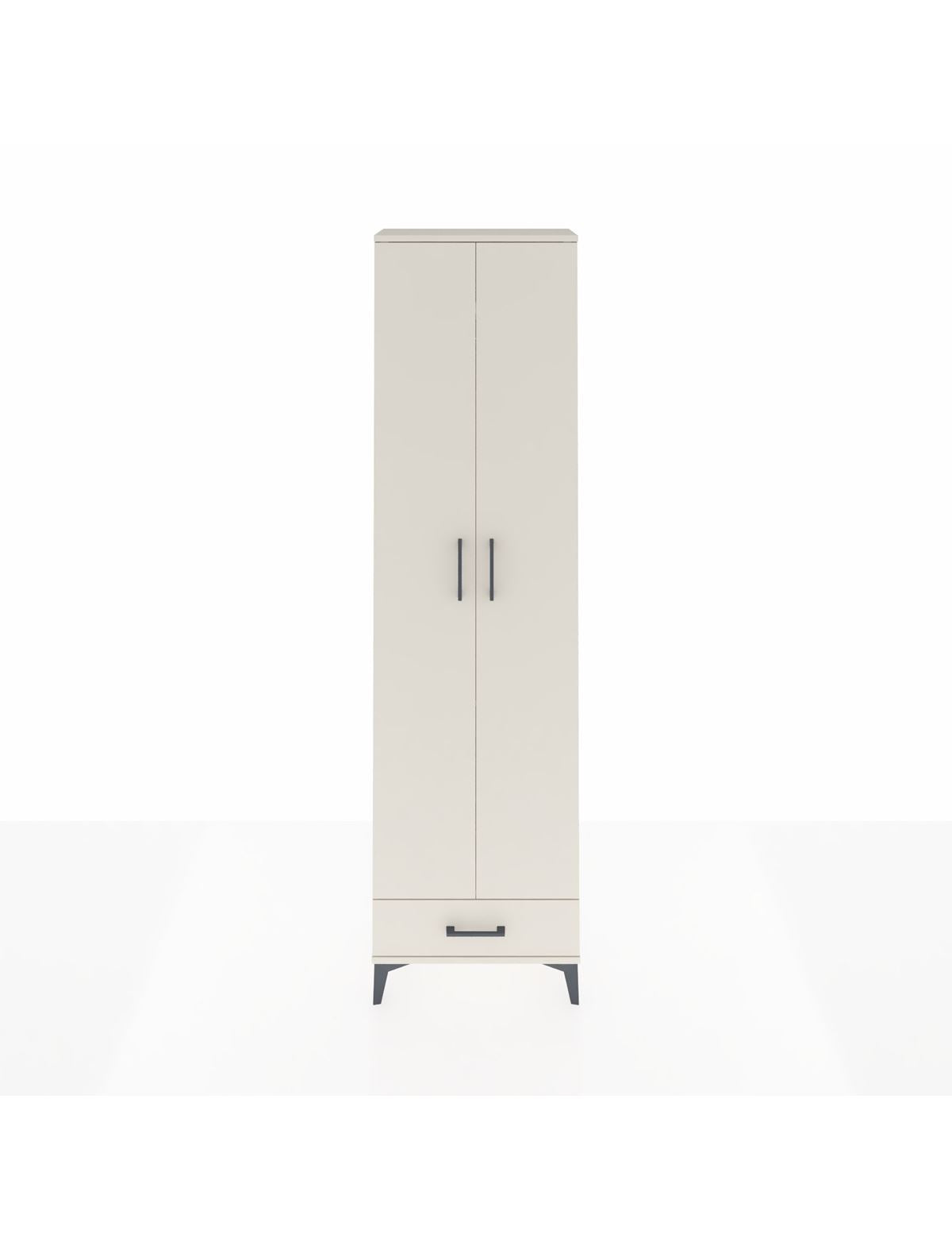 Arges Dolap 3 Raflı Tek Çekmeceli Tek Askılı 60x30x221 Aytaşı-Aytaşı