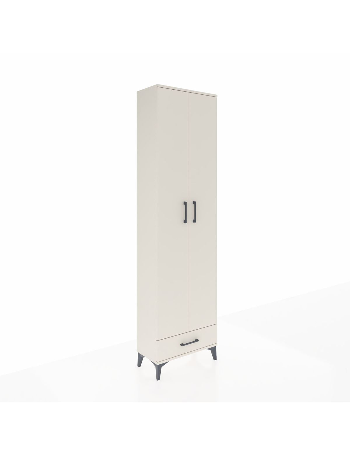 Arges Dolap 3 Raflı Tek Çekmeceli Tek Askılı 60x30x221 Aytaşı-Aytaşı