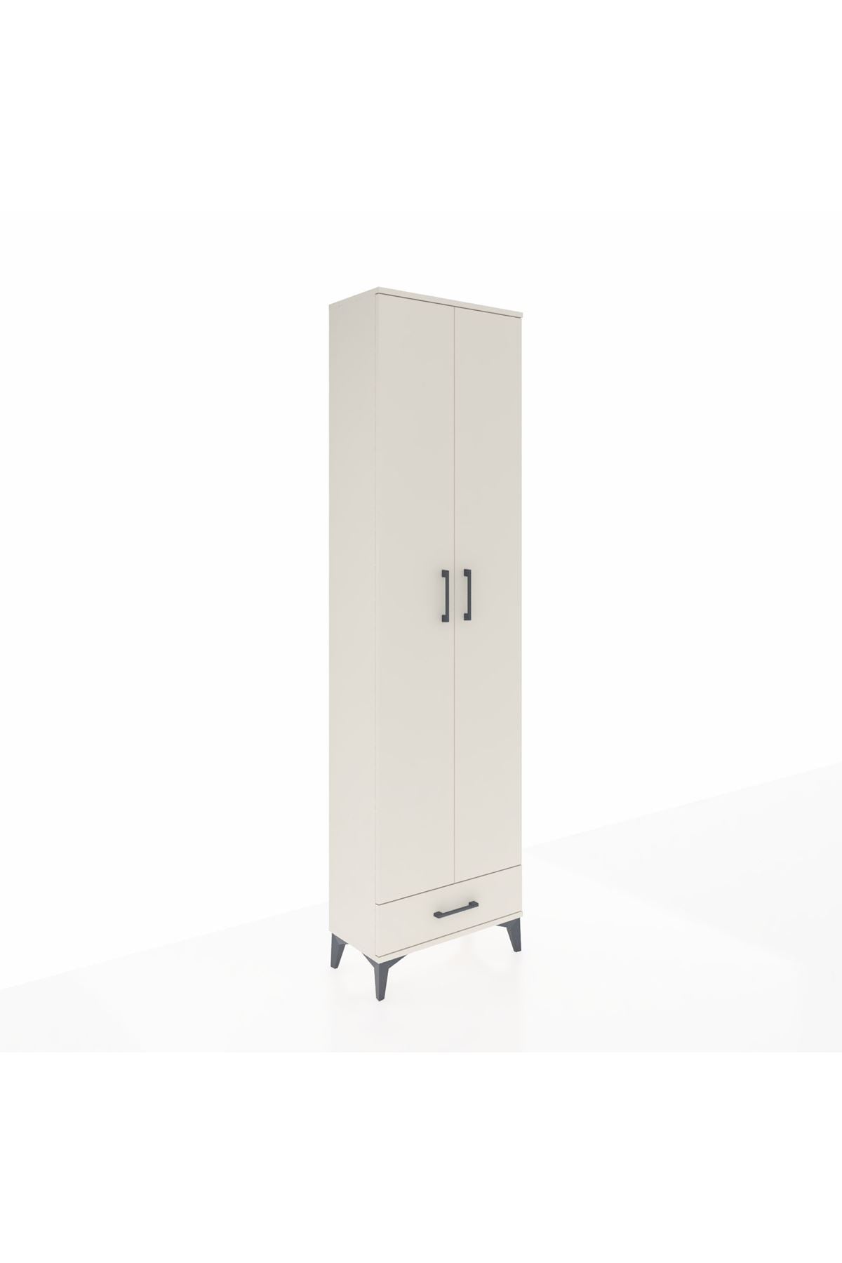 Arges Dolap 3 Raflı Tek Çekmeceli Tek Askılı 60x30x221 Aytaşı-Aytaşı