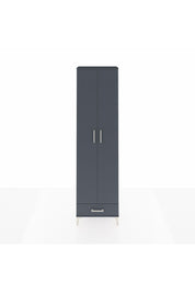 Arges Dolap 3 Raflı Tek Çekmeceli Tek Askılı 60x30x221 Antrasit-Antrasit