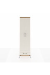 Arges Dolap 3 Raflı Tek Çekmeceli Tek Askılı 60x30x221