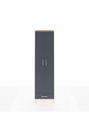 Arges Dolap 3 Raflı Tek Çekmeceli Tek Askılı 60x30x221 Çam-Antrasit