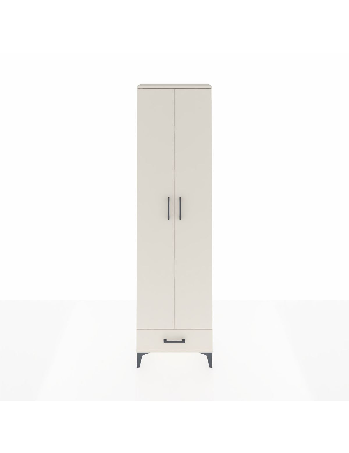 Arges Dolap 5 Raflı Tek Çekmeceli 2 Kapaklı 60x30x221 Aytaşı-Aytaşı