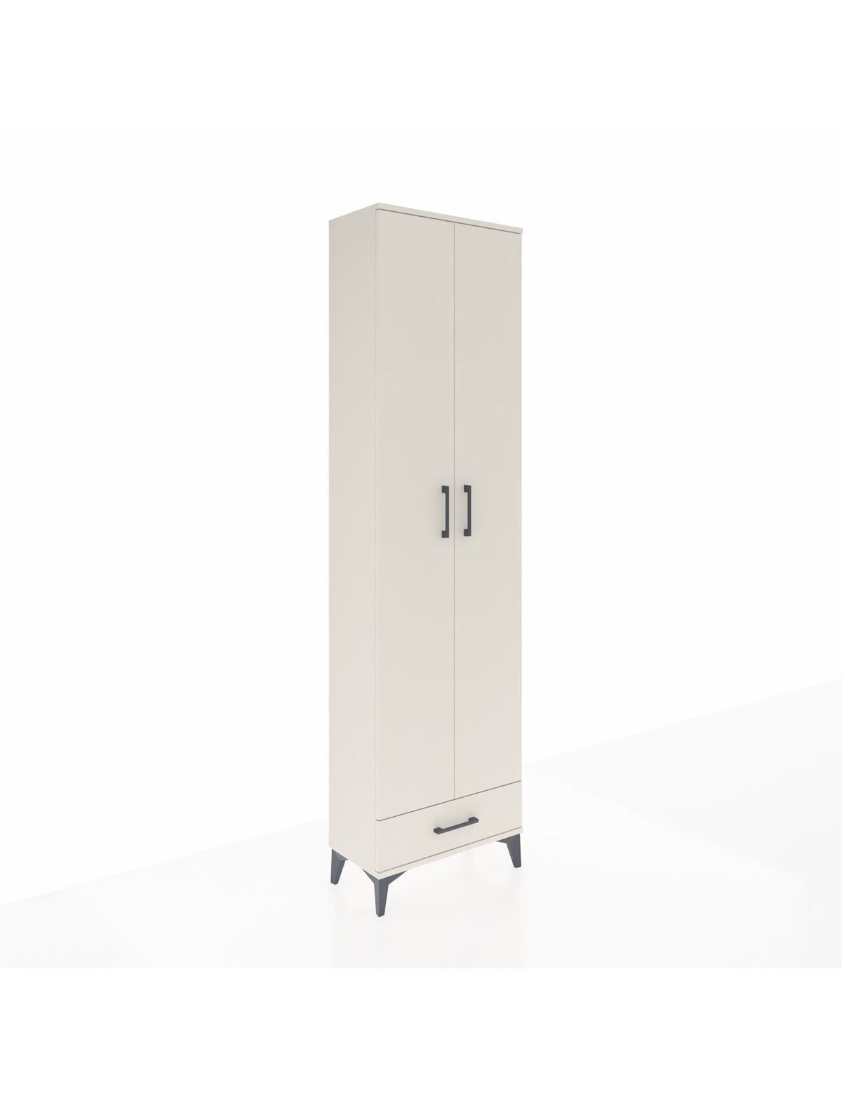 Arges Dolap 5 Raflı Tek Çekmeceli 2 Kapaklı 60x30x221 Aytaşı-Aytaşı