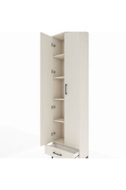 Arges Dolap 5 Raflı Tek Çekmeceli 2 Kapaklı 60x30x221 Aytaşı-Aytaşı