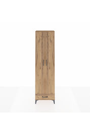 Arges Dolap 5 Raflı Tek Çekmeceli 2 Kapaklı 60x30x221 Çam-Çam