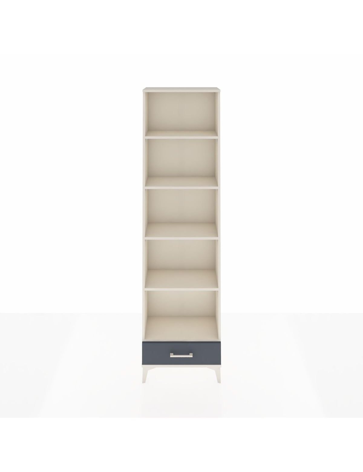 Arges Dolap 5 Raflı Tek Çekmeceli 60x30x221 Aytaşı-Antrasit