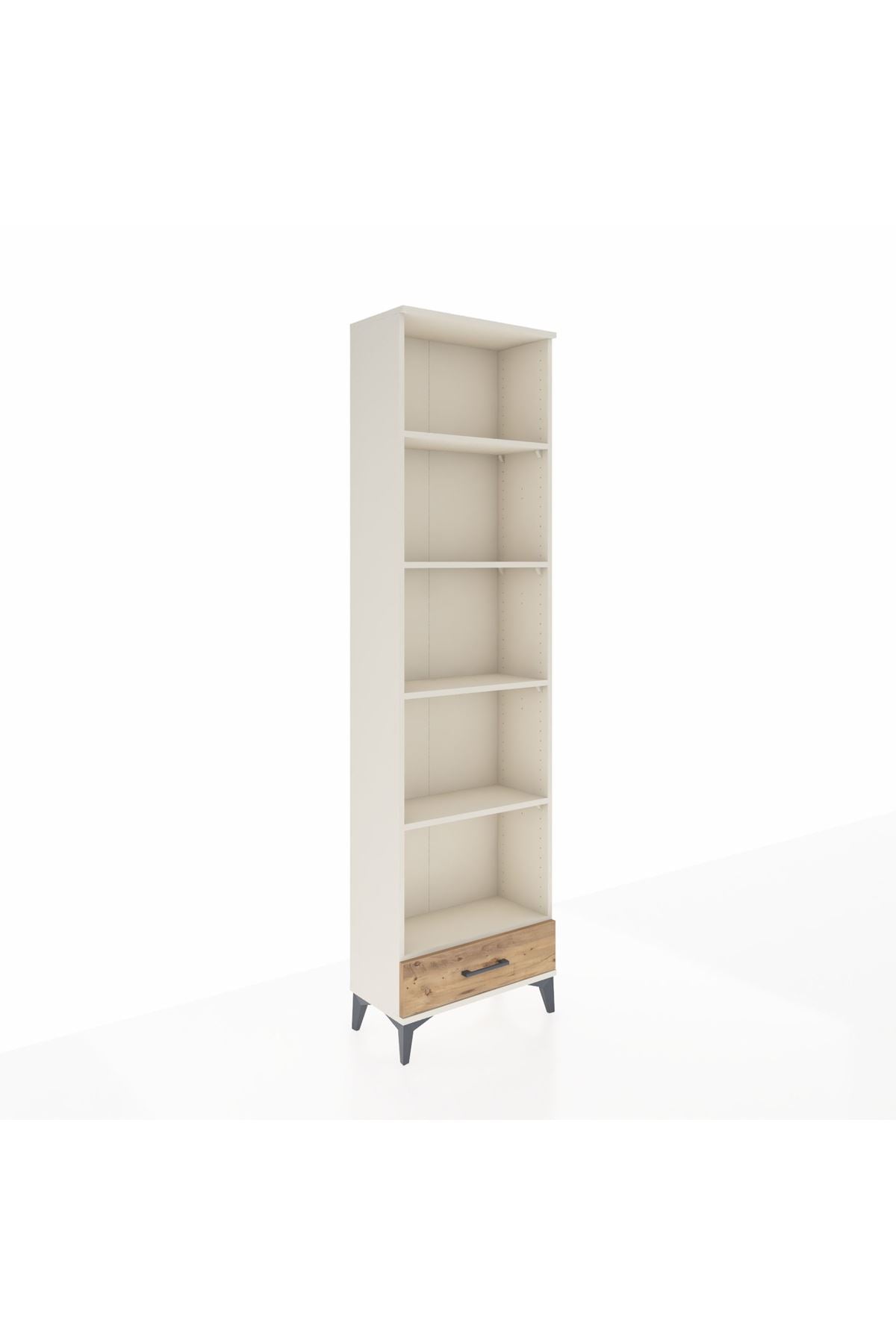 Arges Dolap 5 Raflı Tek Çekmeceli 60x30x221 Aytaşı-Çam