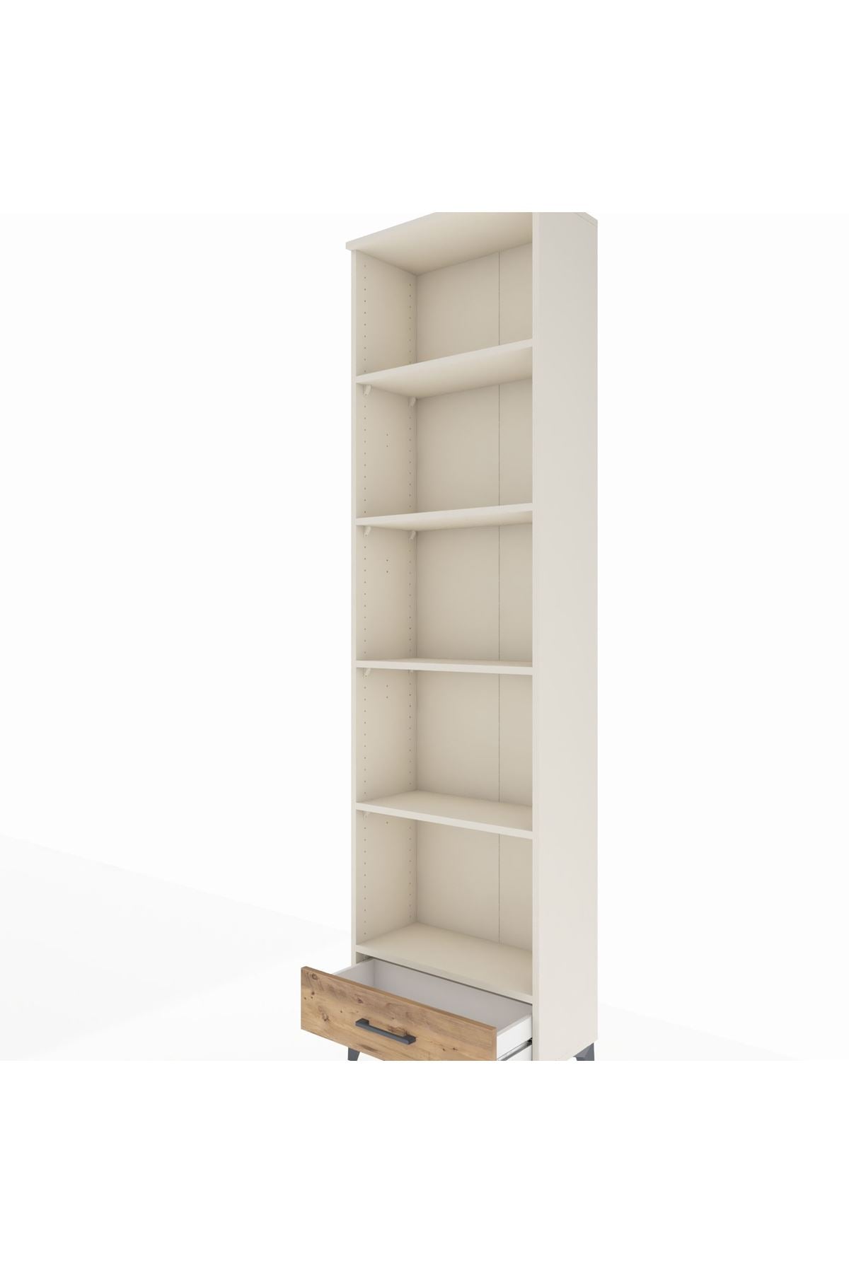 Arges Dolap 5 Raflı Tek Çekmeceli 60x30x221 Aytaşı-Çam