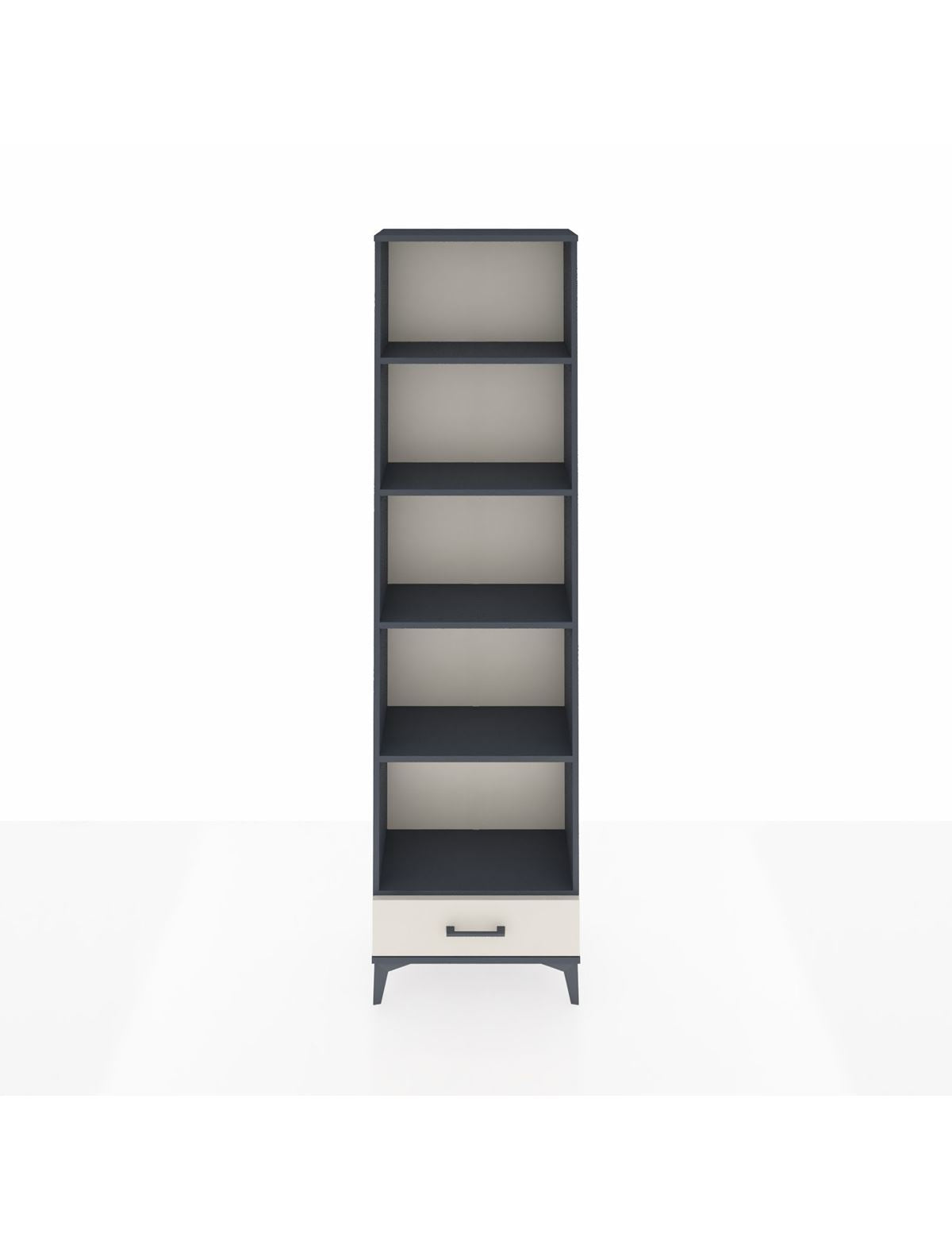 Arges Dolap 5 Raflı Tek Çekmeceli 60x30x221 Antrasit-Aytaşı