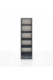 Arges Dolap 5 Raflı Tek Çekmeceli 60x30x221 Antrasit-Antrasit