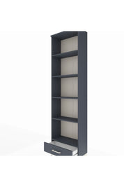 Arges Dolap 5 Raflı Tek Çekmeceli 60x30x221 Antrasit-Antrasit