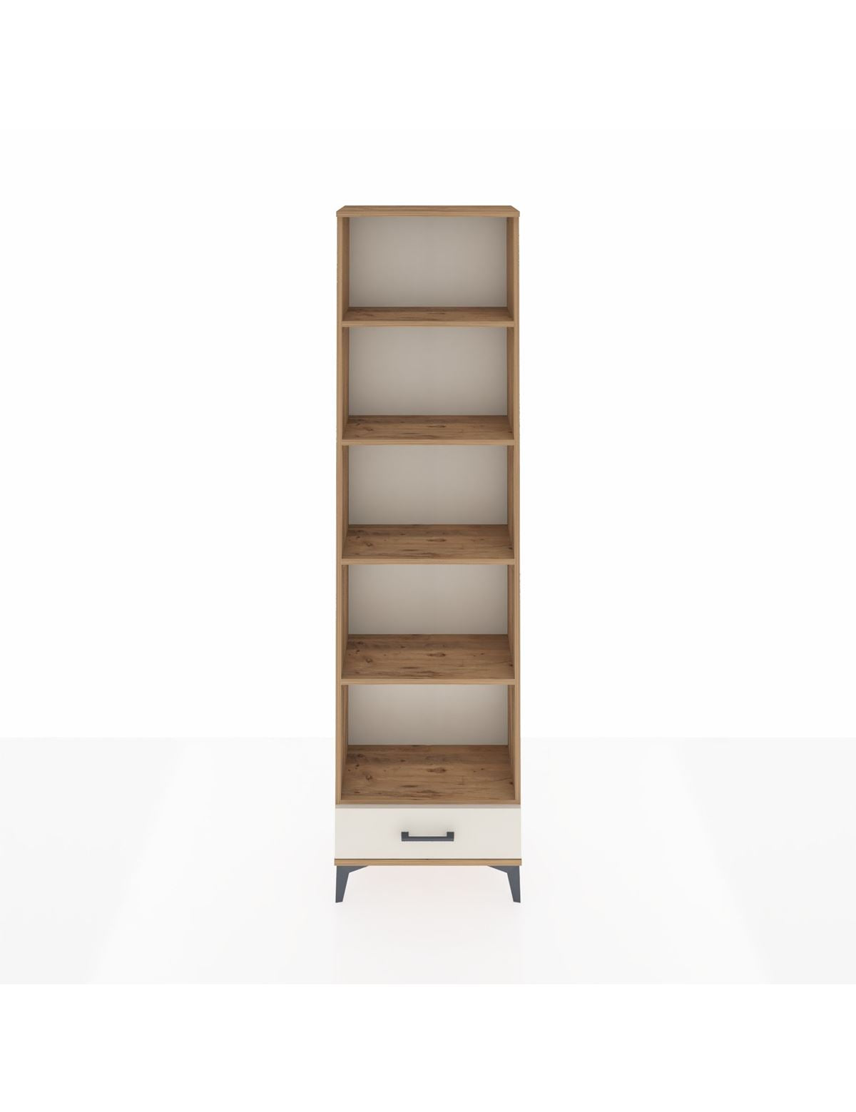 Arges Dolap 5 Raflı Tek Çekmeceli 60x30x221 Çam-Aytaşı