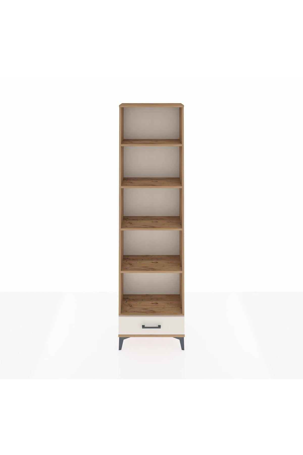 Arges Dolap 5 Raflı Tek Çekmeceli 60x30x221 Çam-Aytaşı