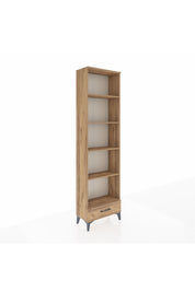 Arges Dolap 5 Raflı Tek Çekmeceli 60x30x221 Çam-Çam