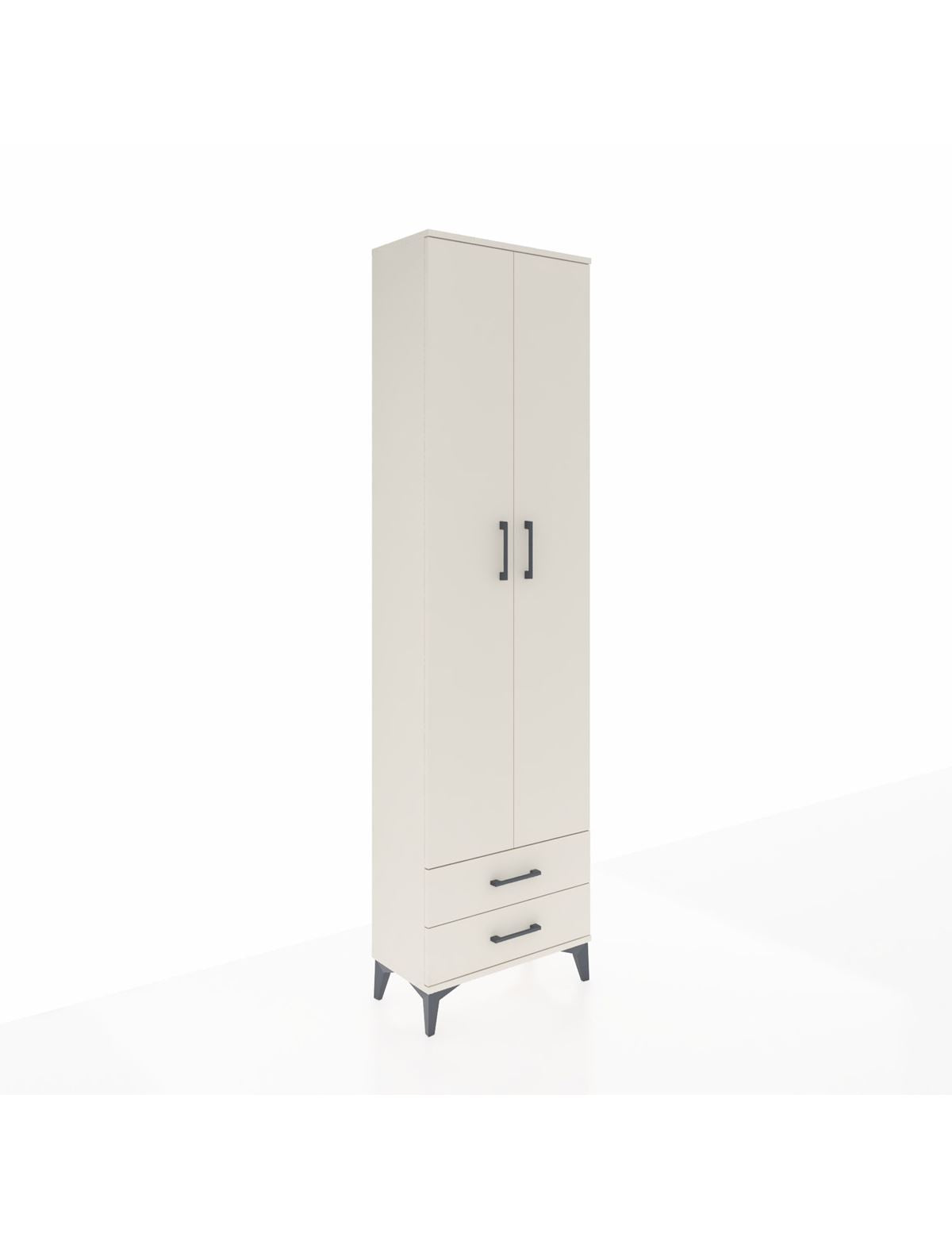 Arges Dolap 3 Raflı 2 Çekmeceli Tek Askılı 60x30x221 Aytaşı-Aytaşı