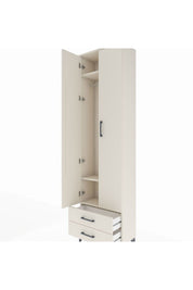 Arges Dolap 3 Raflı 2 Çekmeceli Tek Askılı 60x30x221 Aytaşı-Aytaşı