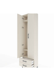 Arges Dolap 3 Raflı 2 Çekmeceli Tek Askılı 60x30x221 - S29M007V1A