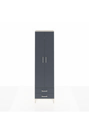 Arges Dolap 3 Raflı 2 Çekmeceli Tek Askılı 60x30x221 Aytaşı-Antrasit
