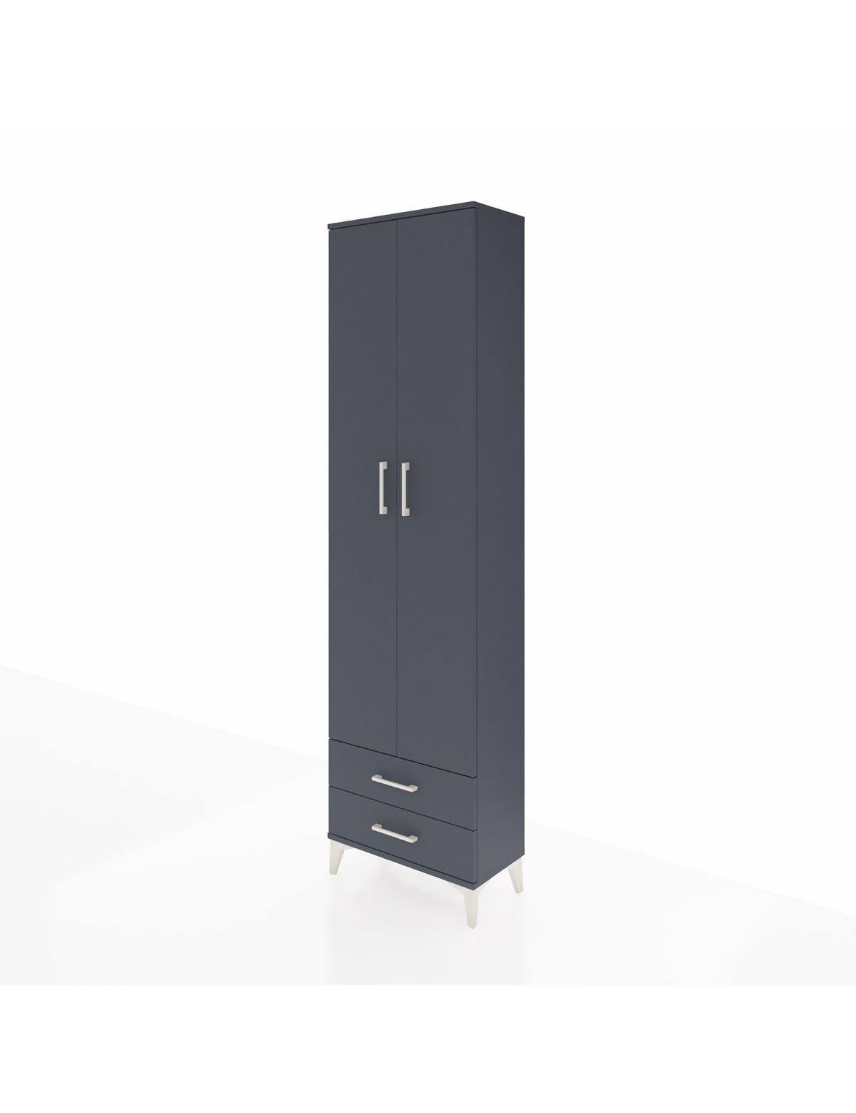Arges Dolap 3 Raflı 2 Çekmeceli Tek Askılı 60x30x221 - S29M007V5A