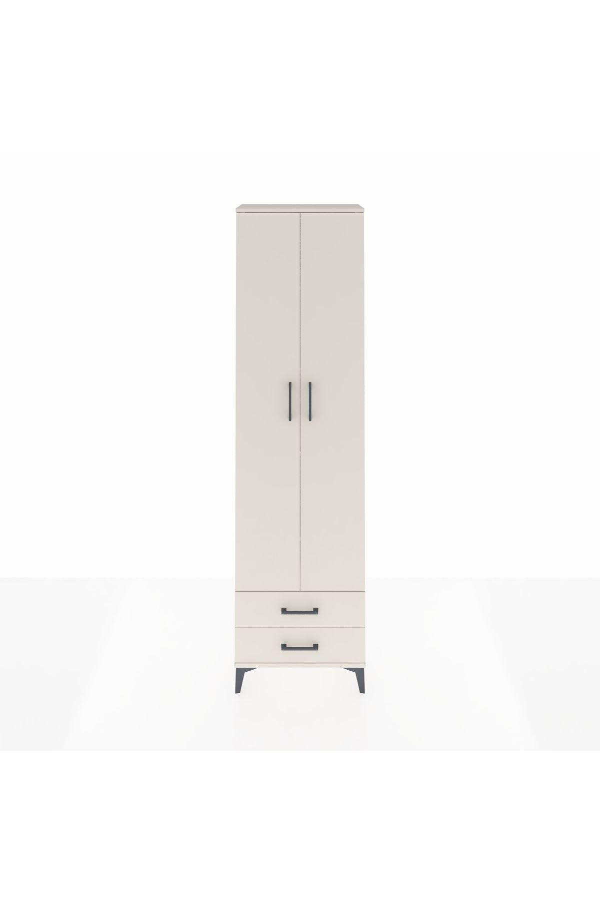 Arges Dolap 5 Raflı 2 Çekmeceli 2 Kapaklı 60x30x221 Aytaşı-Aytaşı