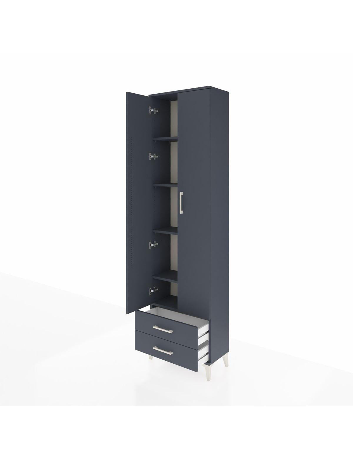 Arges Dolap 5 Raflı 2 Çekmeceli 2 Kapaklı 60x30x221 - S29M008V5A