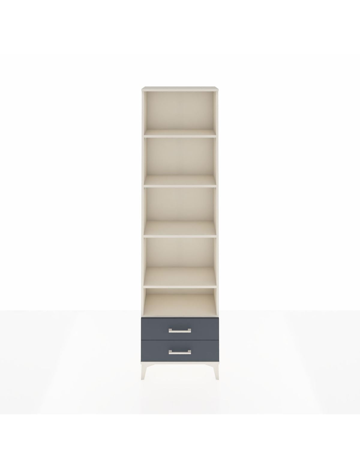 Arges Dolap 5 Raflı 2 Çekmeceli 60x30x221 Aytaşı-Antrasit